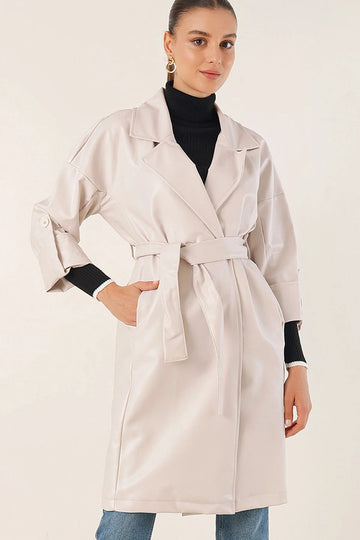 Női modest trencskó – krém – krém