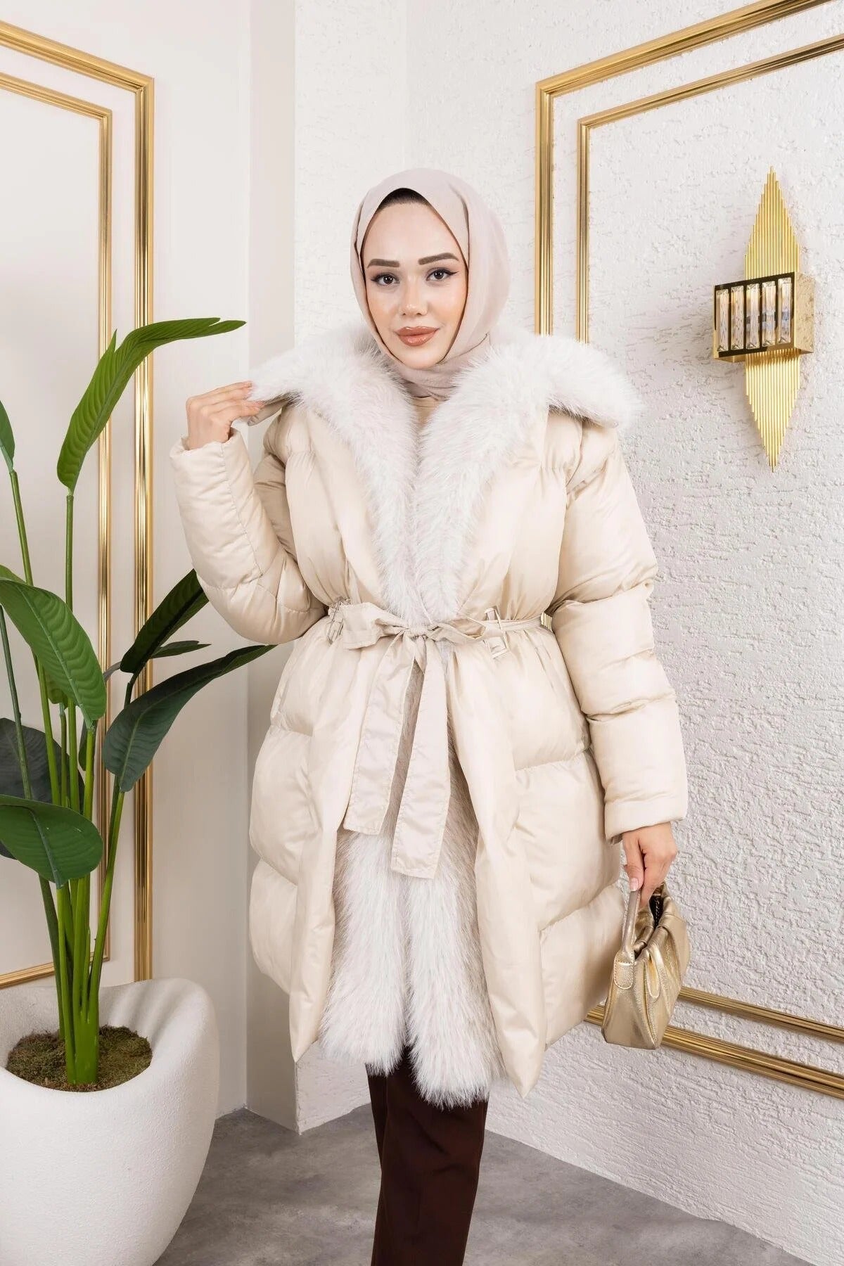 Női modest dzseki – fehér – fehér