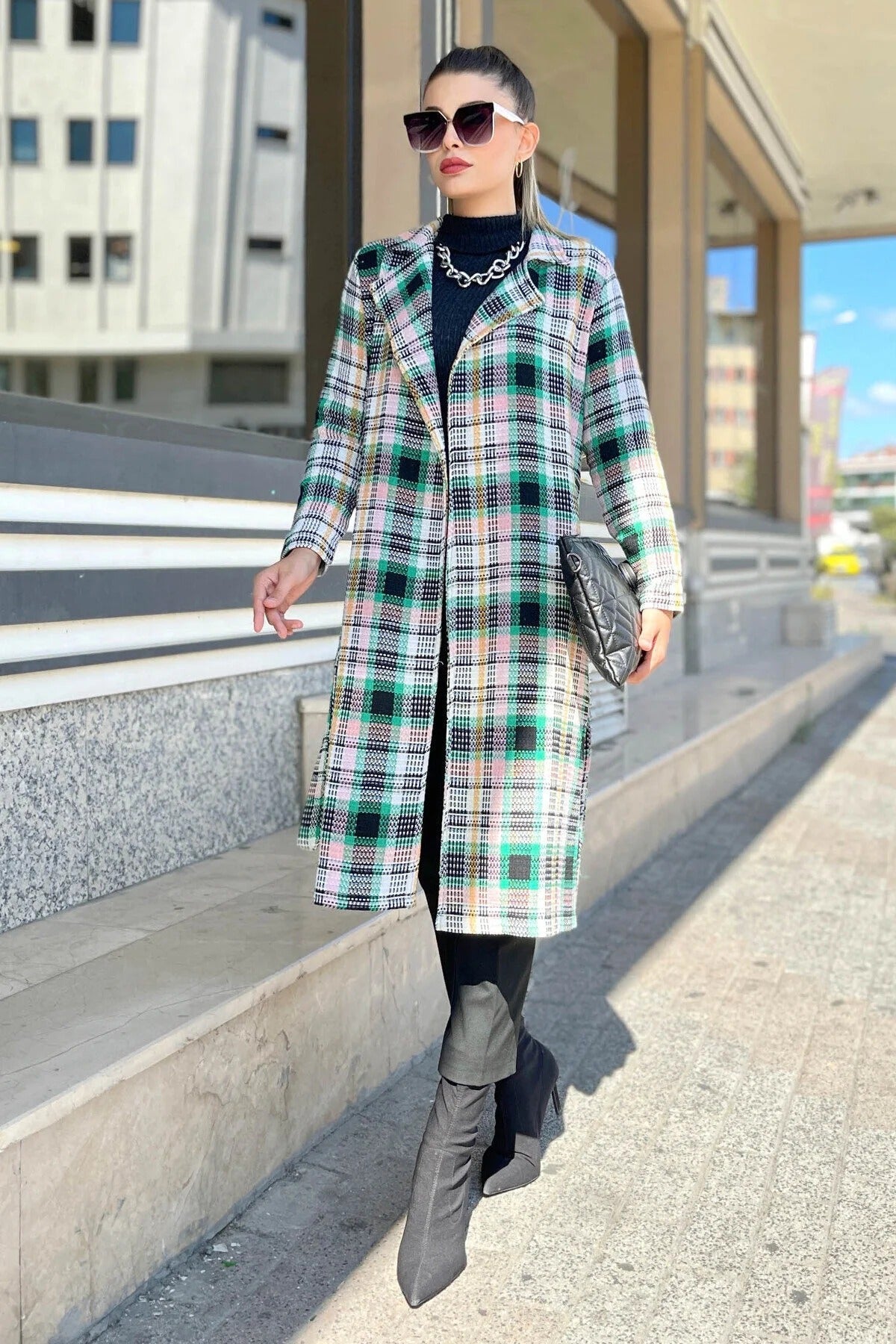 Női modest trencskó – zöld – zöld
