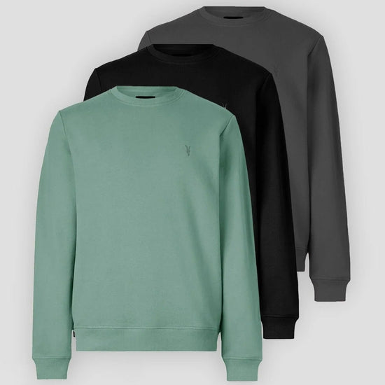 Férfi sweatshirt – fekete – fekete