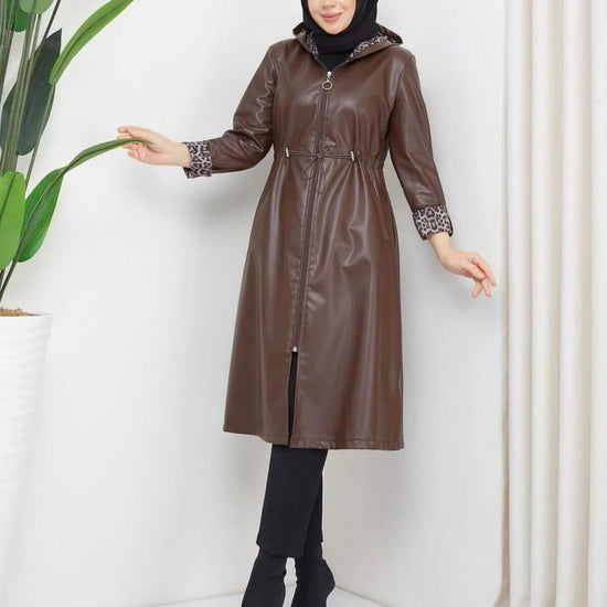 Női modest trencskó – konyakbarna – tabakbarna