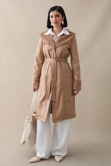 Női modest trencskó – camel – camel
