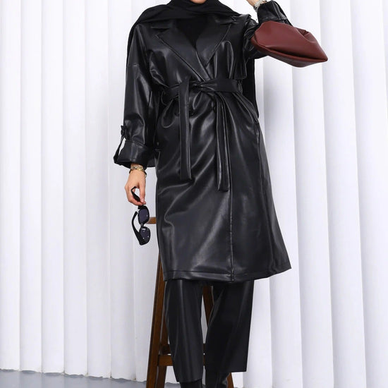 Női modest trencskó – fekete – fekete