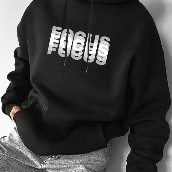 Férfi sweatshirt – fekete – fekete