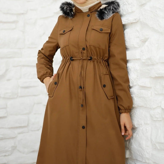 Női modest dzseki – barna – barna