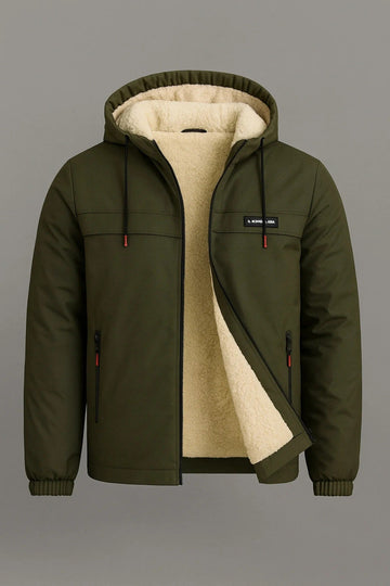 Férfi téli kabát – khaki – khaki