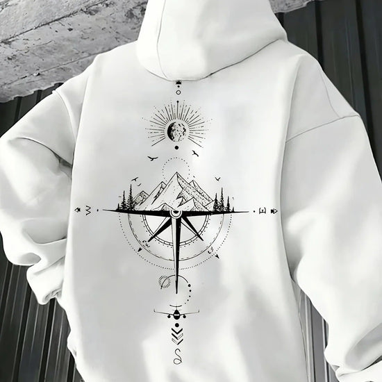 Férfi sweatshirt – fehér – fehér