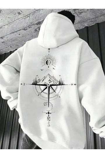 Férfi sweatshirt – fehér – fehér