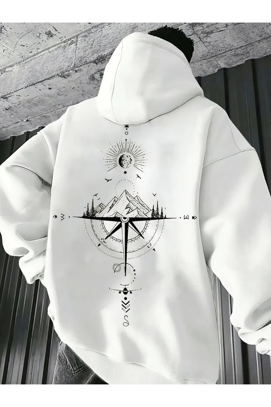 Férfi sweatshirt – fehér – fehér