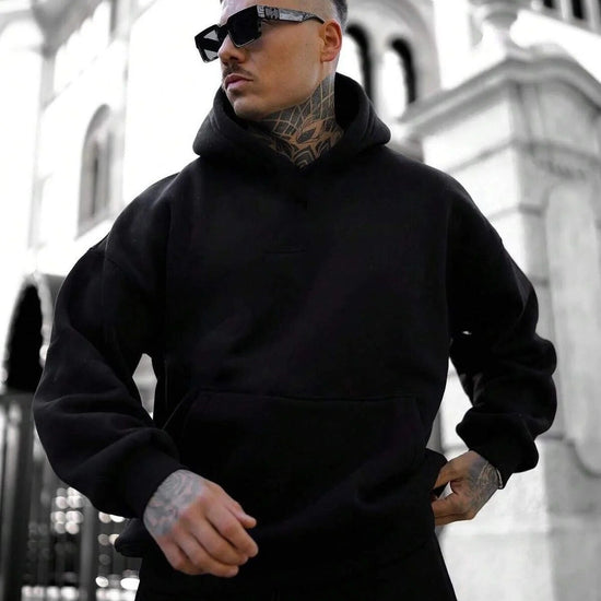 Sweatshirt – fekete – fekete