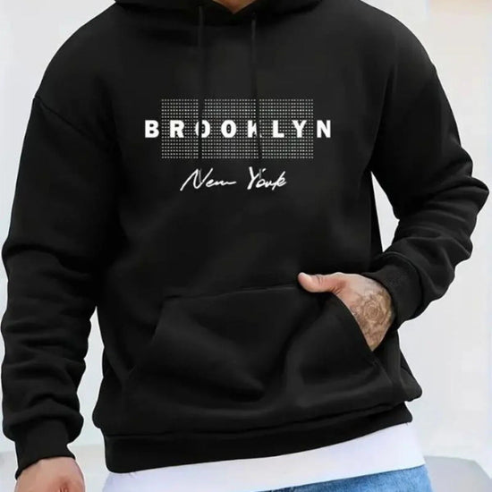 Férfi sweatshirt – fekete – fekete