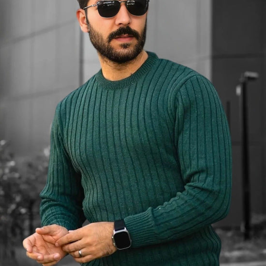 Pulóver – khaki – khaki