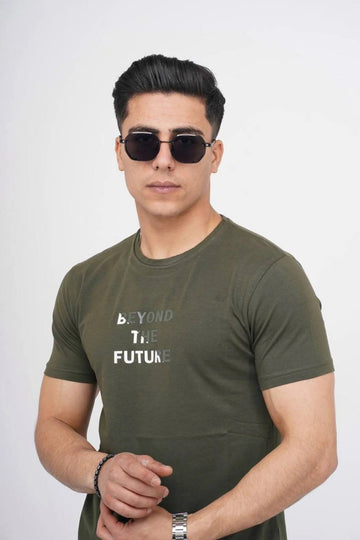 Férfi póló – khaki – khaki