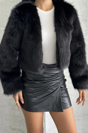 Női kabát – kőszín fekete