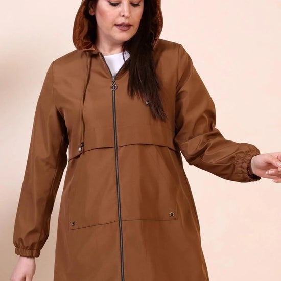 Női modest trencskó – konyakbarna – tabakbarna