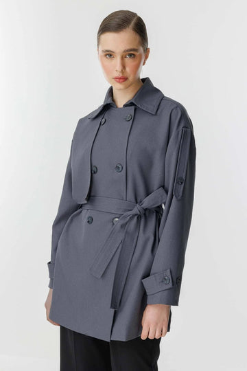 Női modest trencskó – antracit – antracit antracit