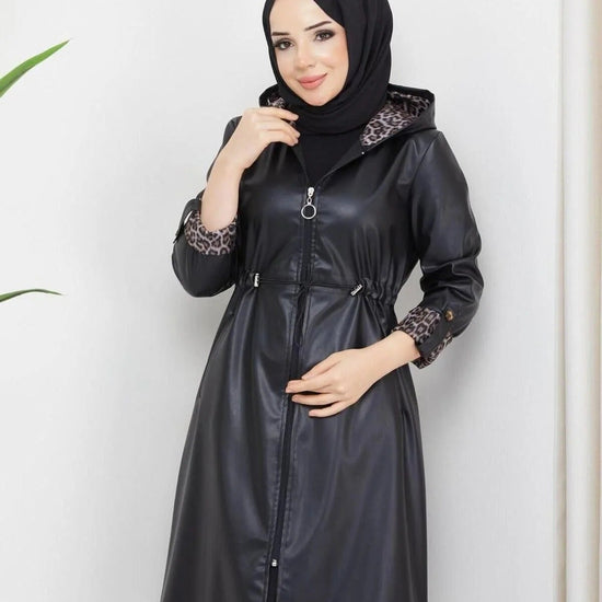 Női modest trencskó – fekete – fekete