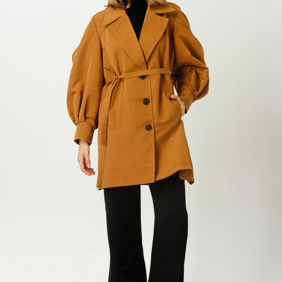 Női modest trencskó – barna – barna barna