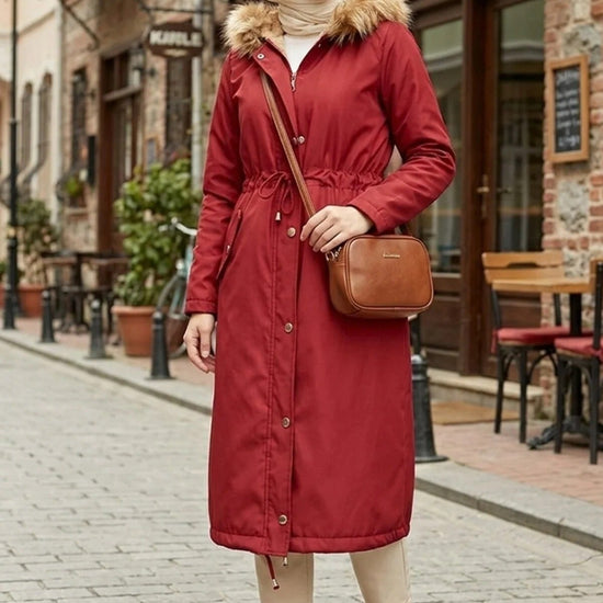 Női modest dzseki – bordó – bordó