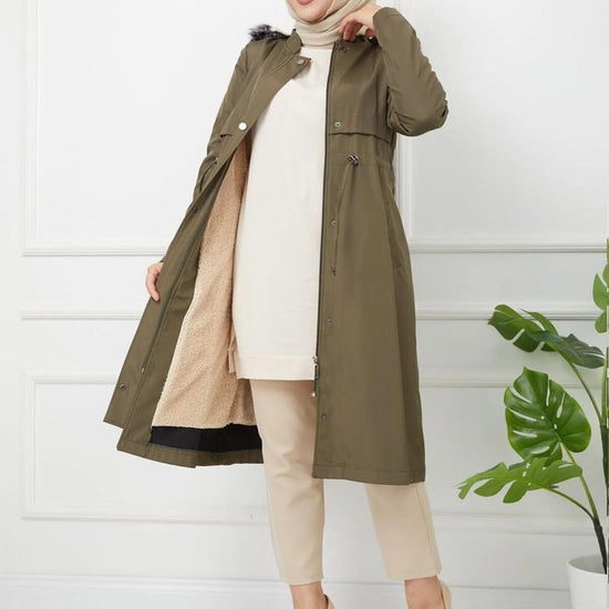 Női modest dzseki – khaki – khaki