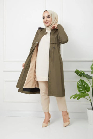 Női modest dzseki – khaki – khaki