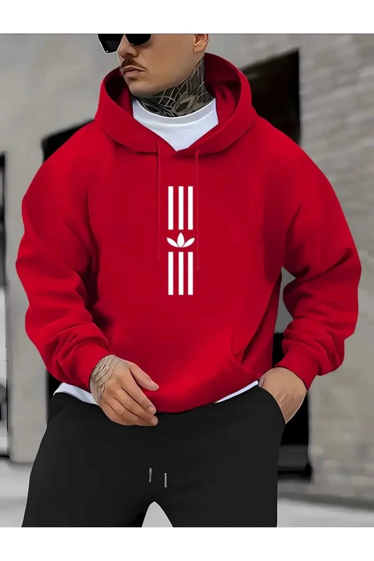 Sweatshirt – piros – piros