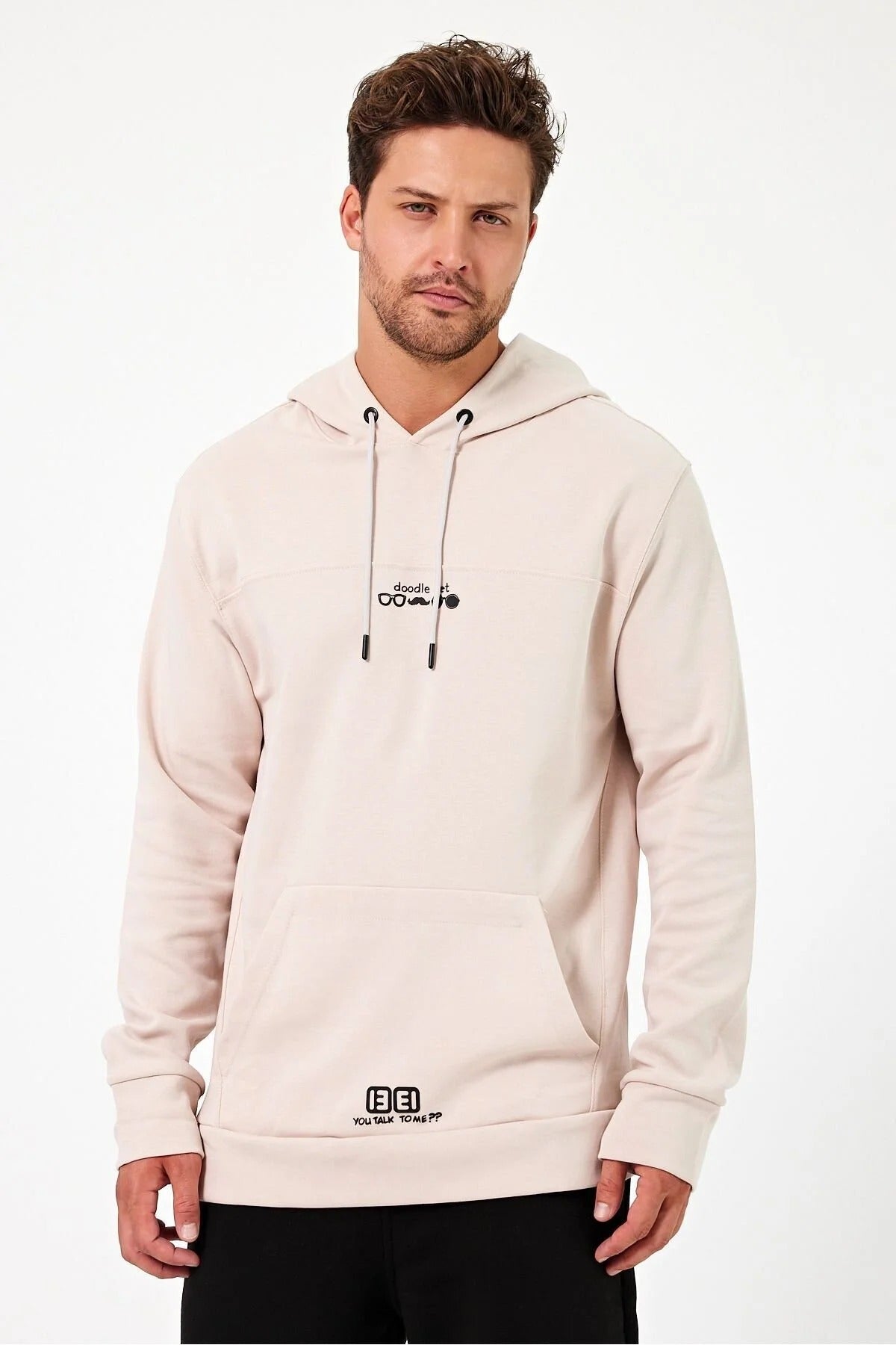 Férfi sweatshirt – barna – barna