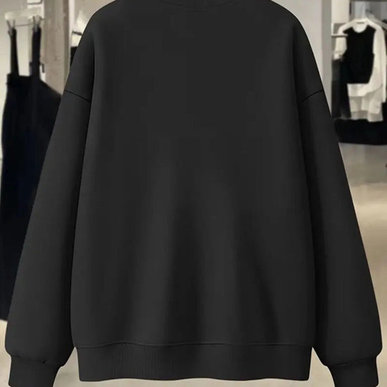 Sweatshirt – fekete – fekete