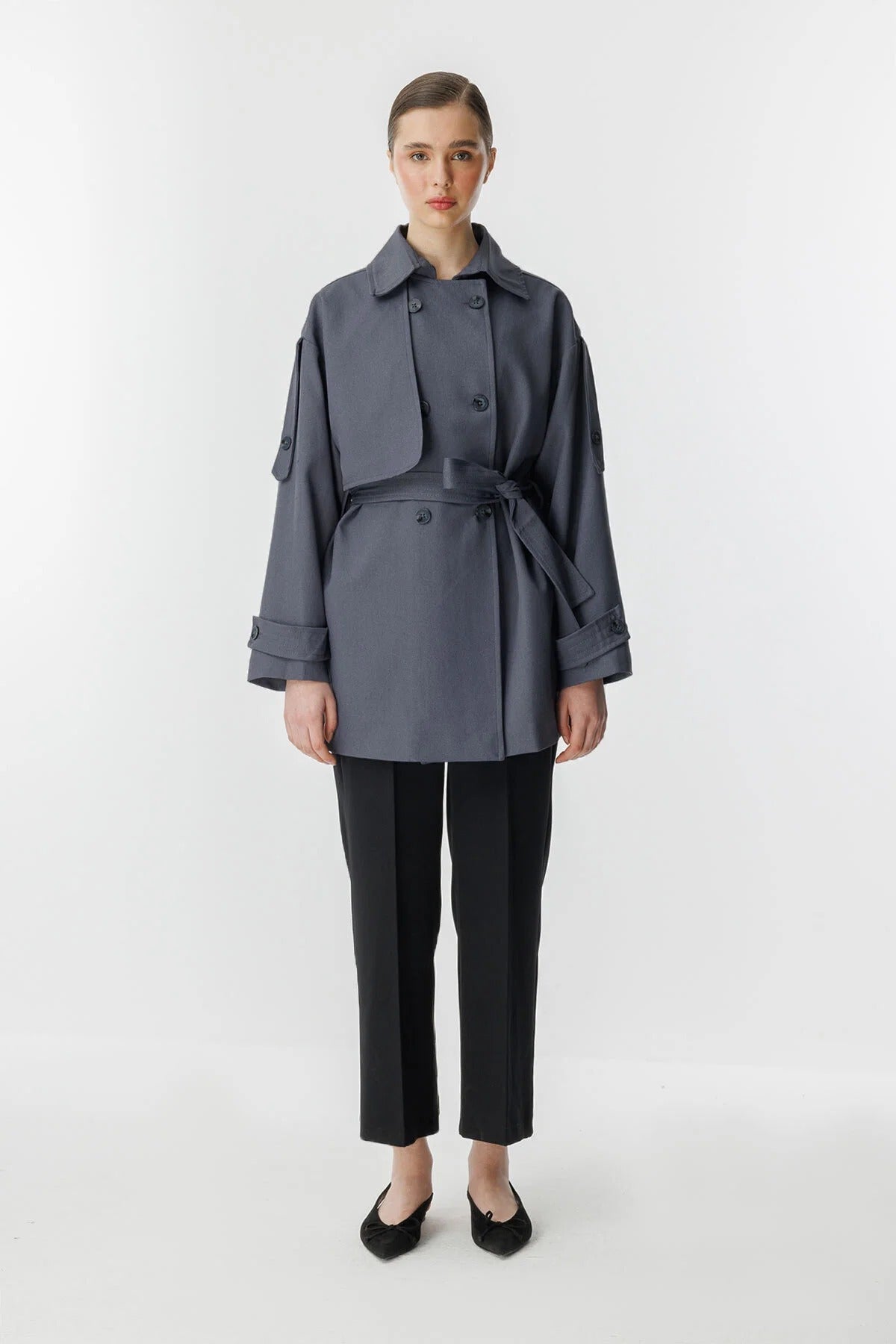 Női modest trencskó – antracit – antracit antracit