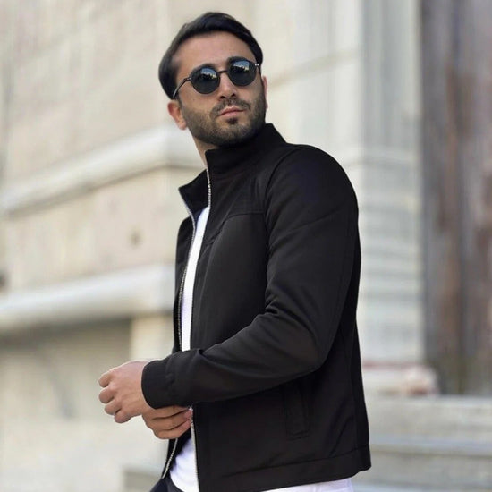Férfi dzseki – fekete – fekete
