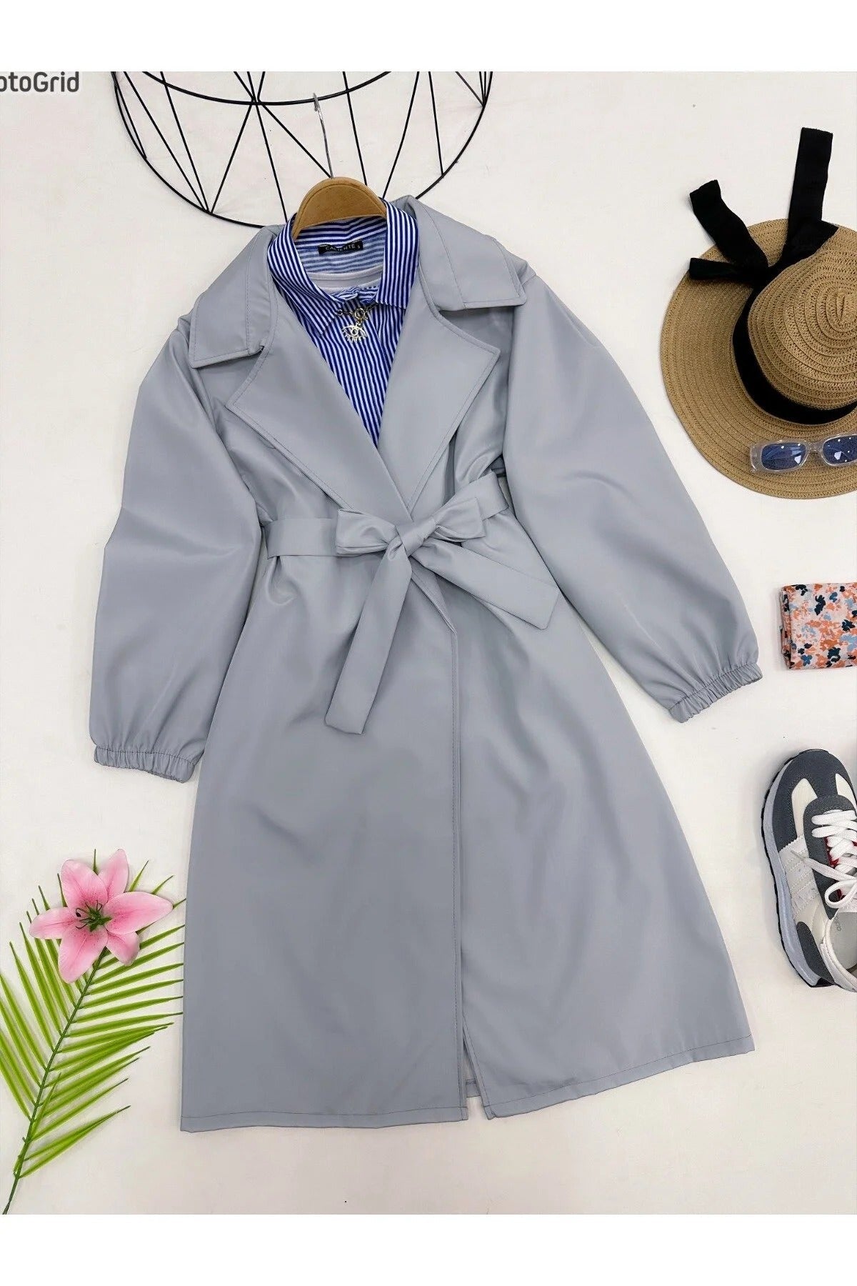 Női modest trencskó – szürke – szürke