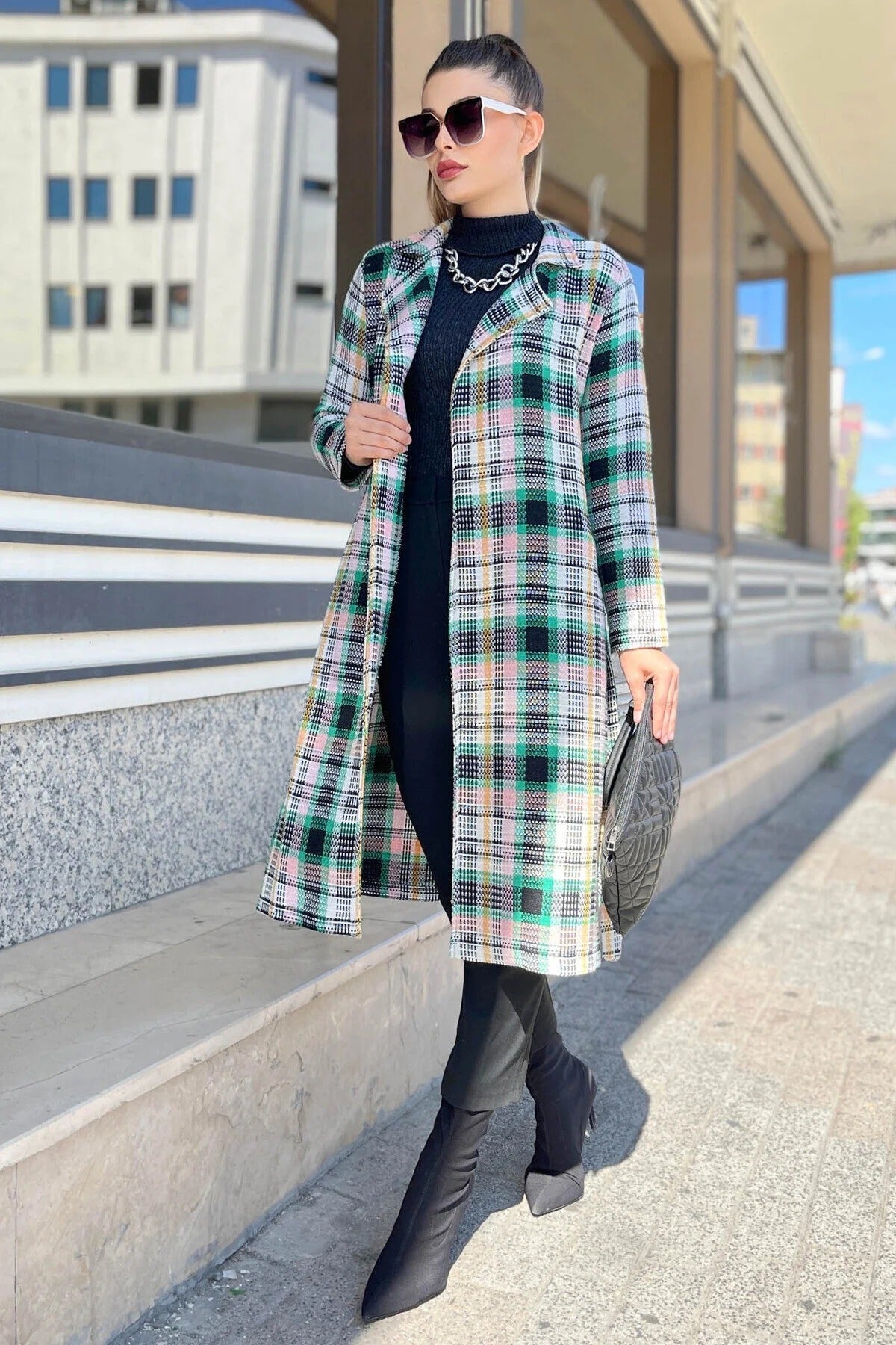 Női modest trencskó – zöld – zöld