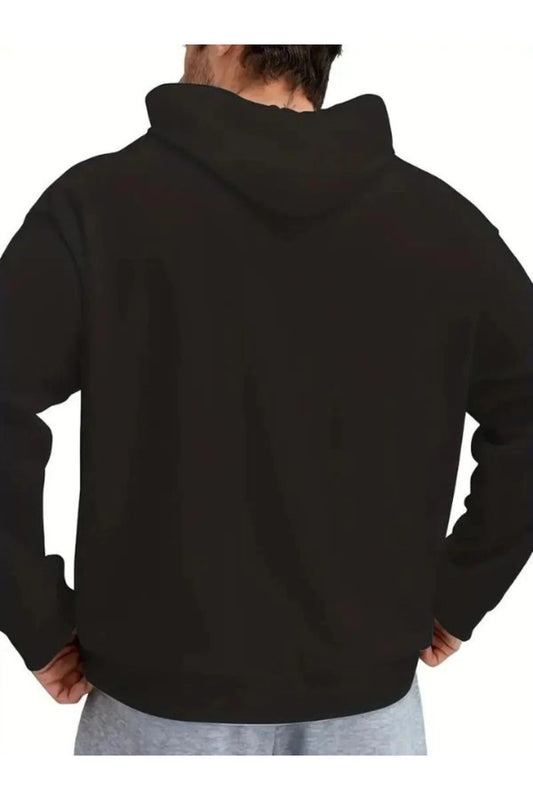 Férfi sweatshirt – fekete – fekete