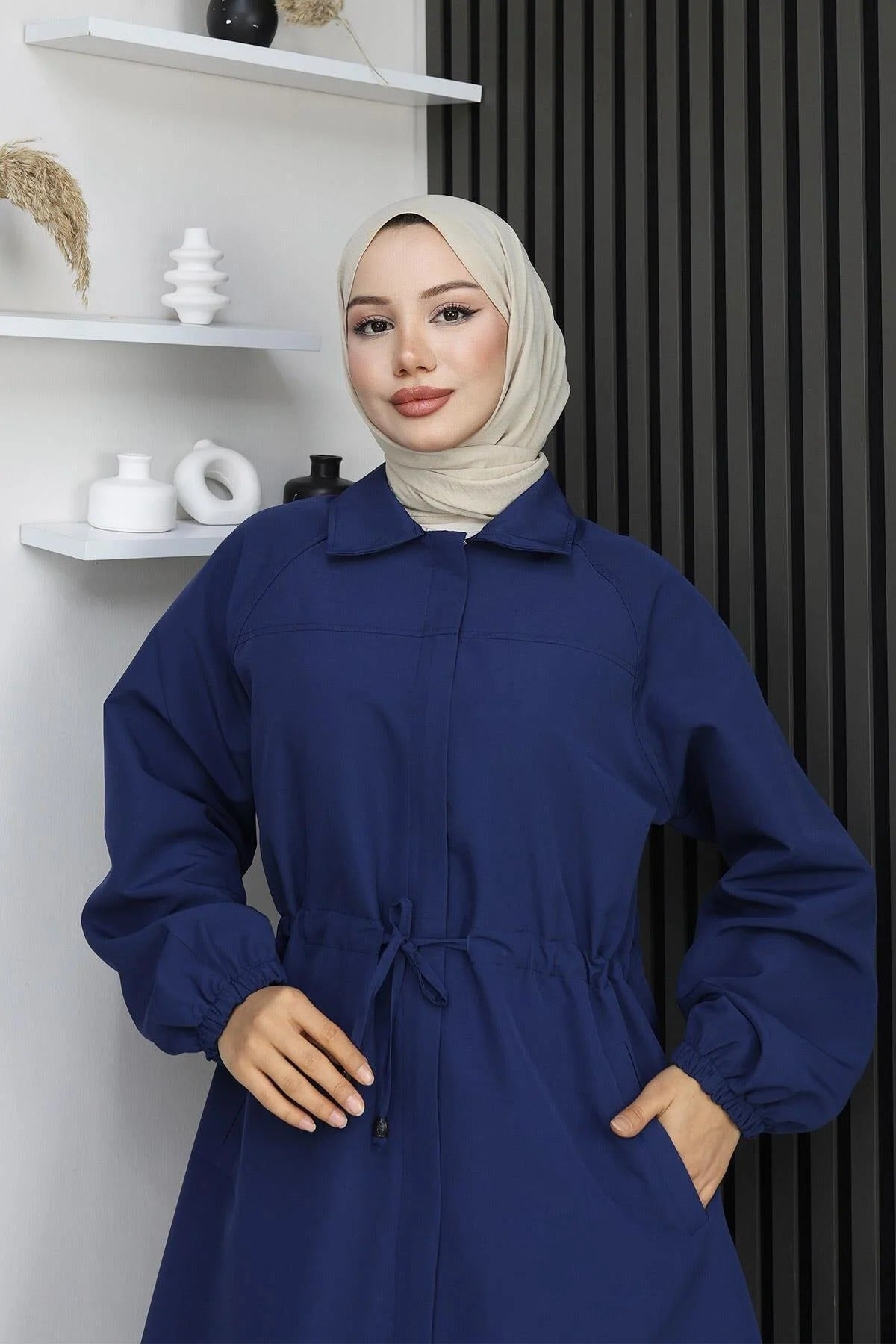 Női modest trencskó – indigó – indigó