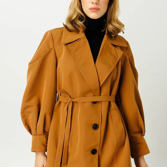 Női modest trencskó – barna – barna barna