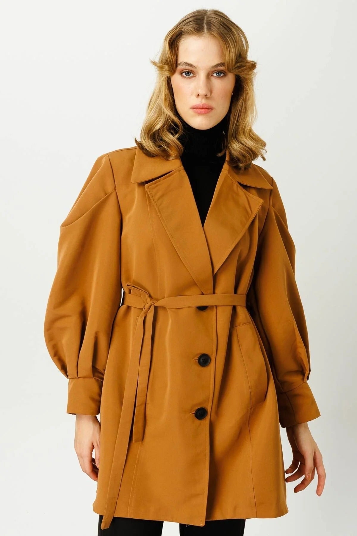 Női modest trencskó – barna – barna barna