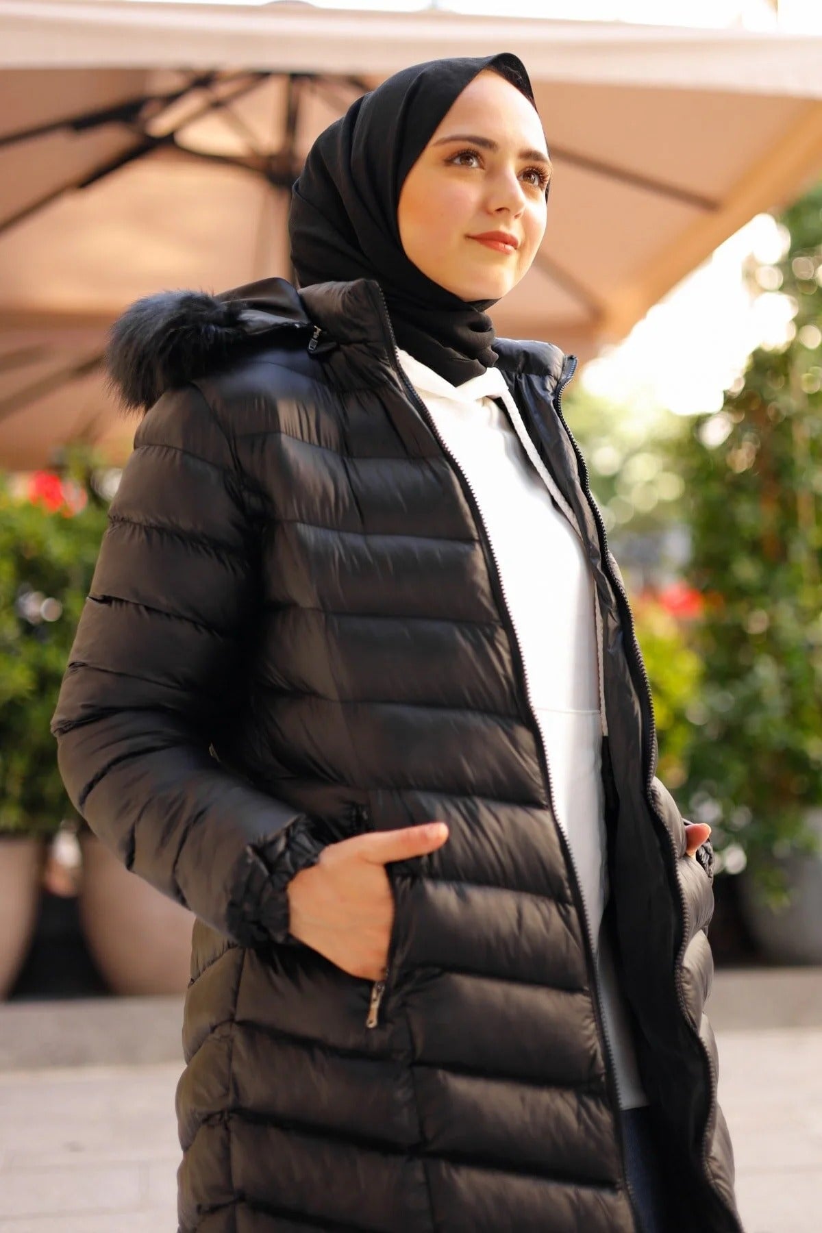Női modest dzseki – fekete – fekete