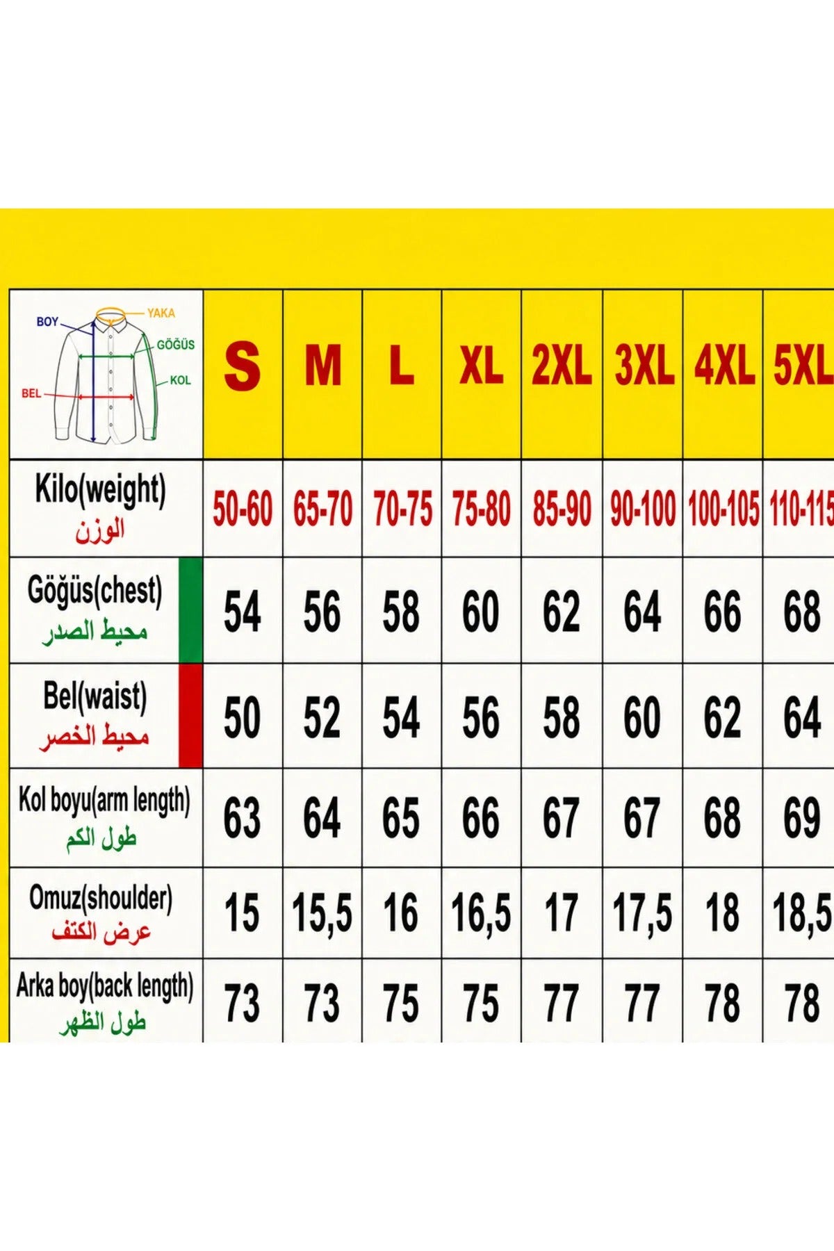 Férfi ing – Yesil