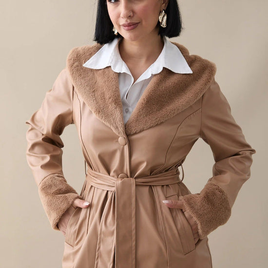 Női modest trencskó – camel – camel