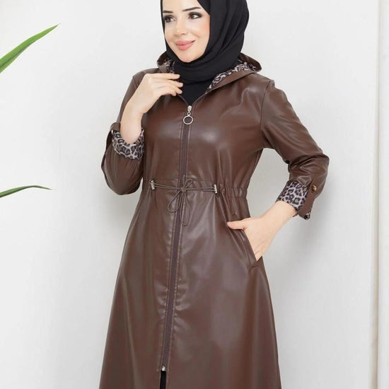 Női modest trencskó – konyakbarna – tabakbarna
