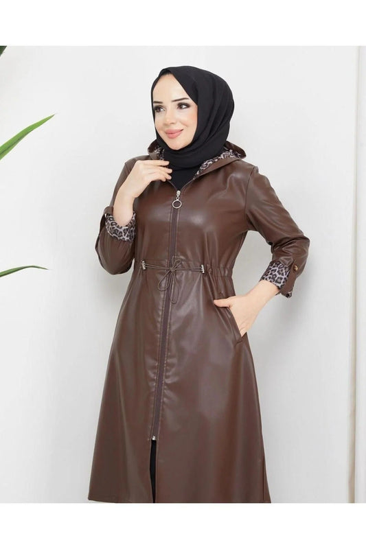 Női modest trencskó – konyakbarna – tabakbarna