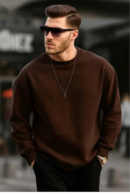 Férfi kardigán – barna – barna