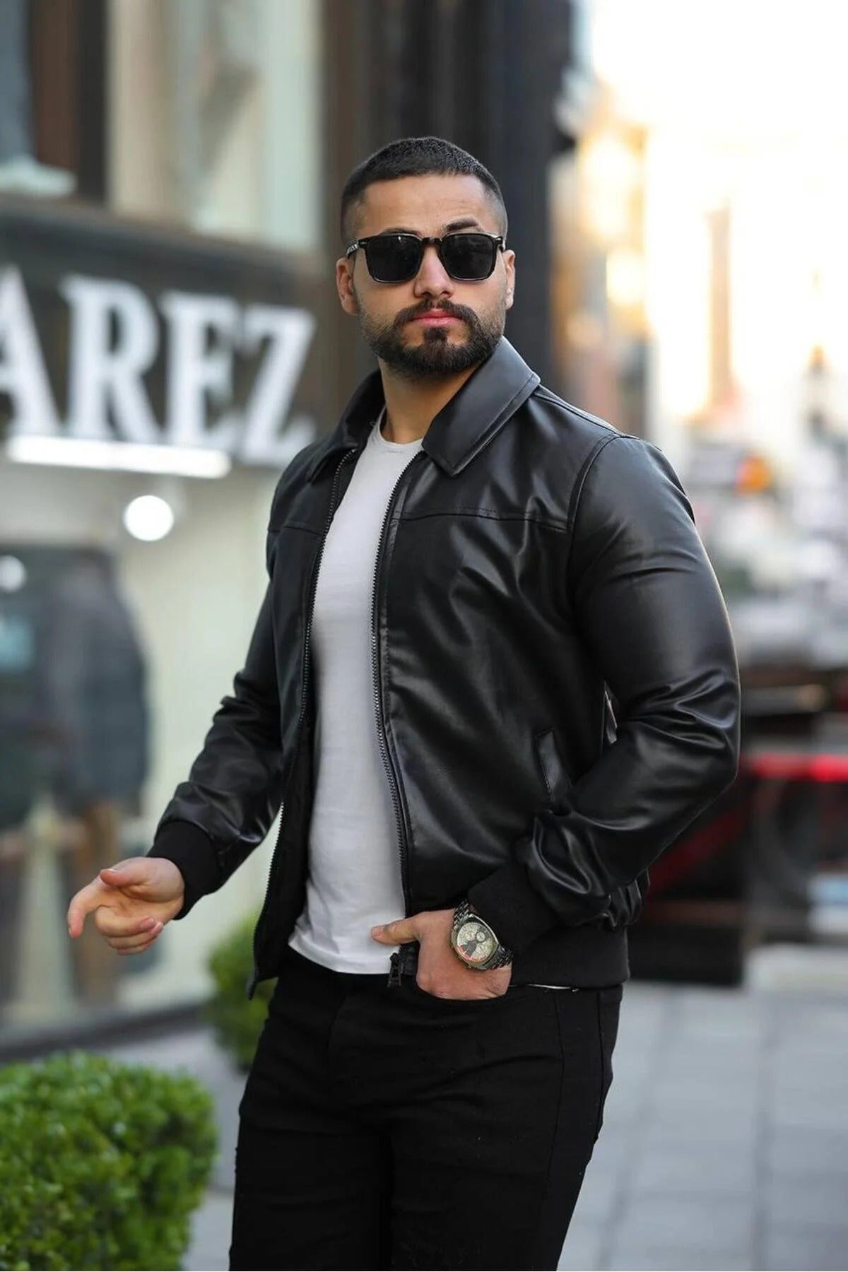 Férfi dzseki – Deri