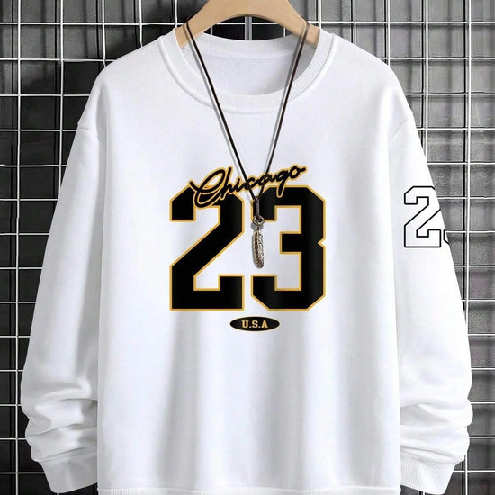 Férfi sweatshirt – fehér – fehér
