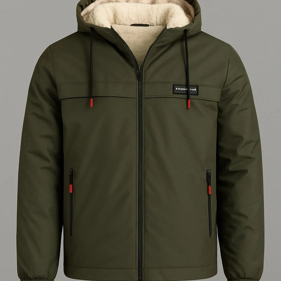Férfi téli kabát – khaki – khaki