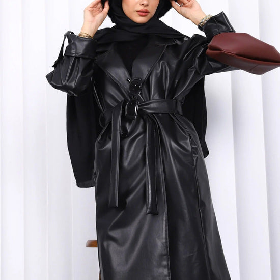 Női modest trencskó – fekete – fekete