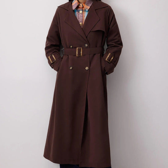 Női modest trencskó – barna – barna