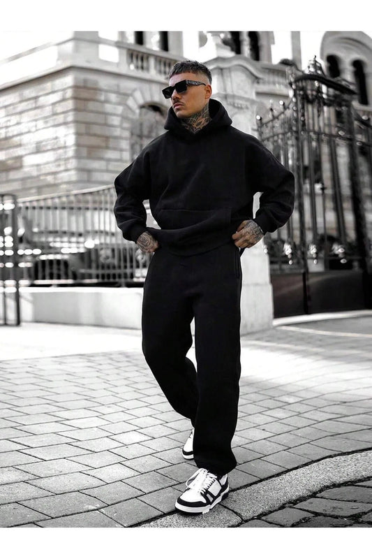 Sweatshirt – fekete – fekete