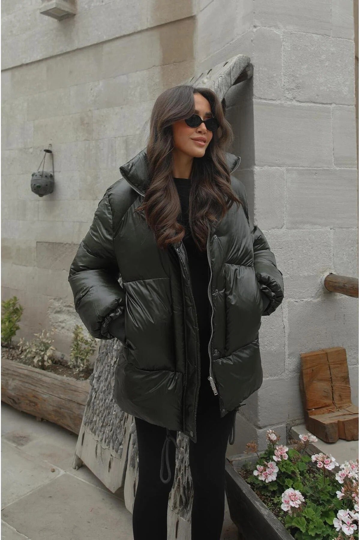 Téli kabát – khaki – khaki
