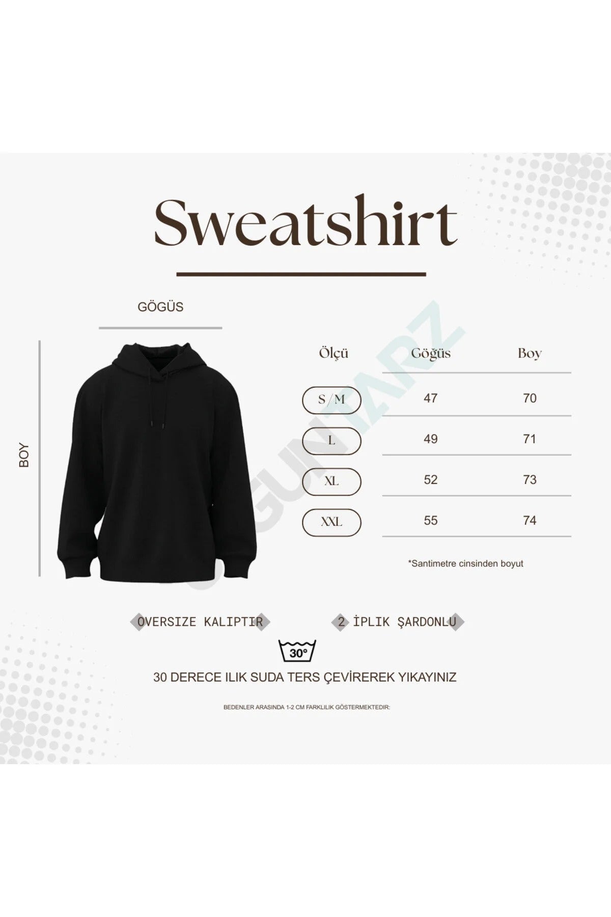 Férfi sweatshirt – fehér – fehér